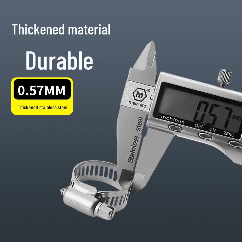 201 Stainless Steel Heavy-Duty American Hose Clamp for Pipe and Range Hood