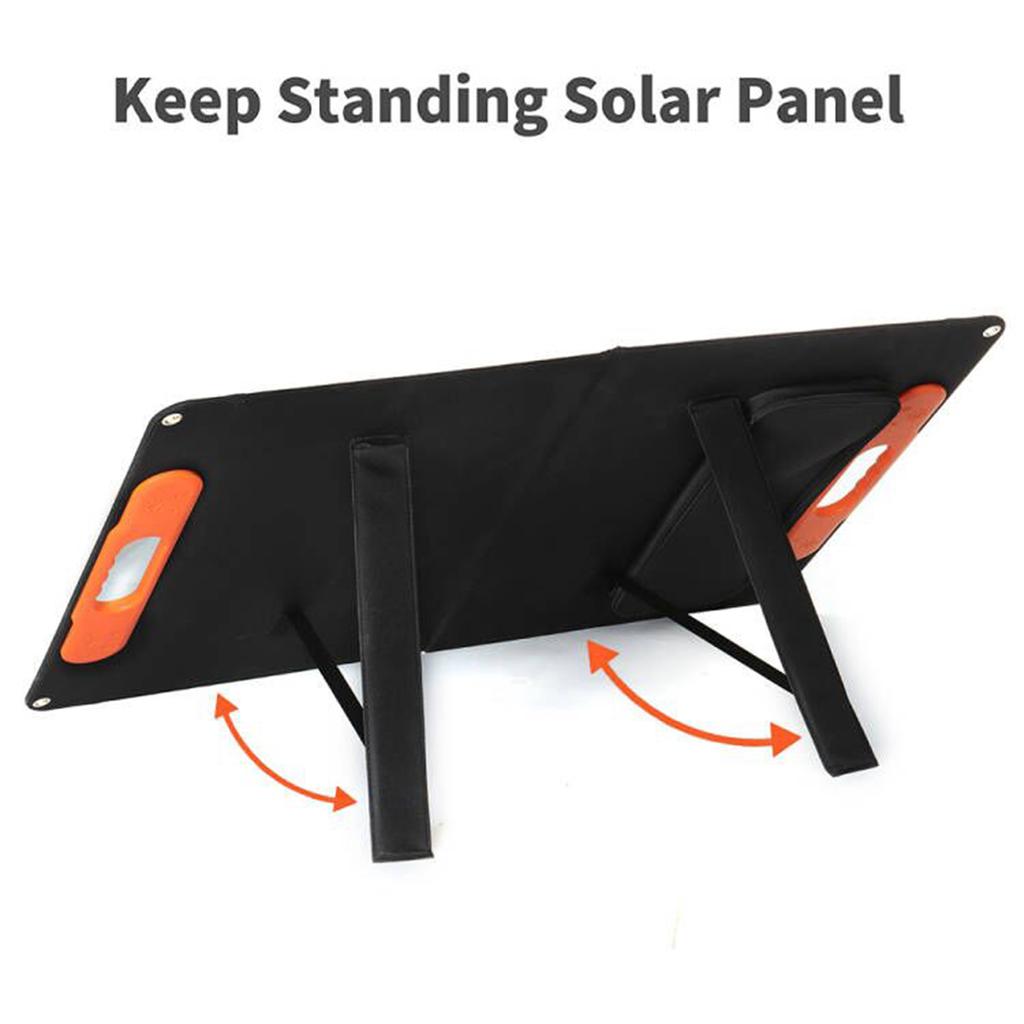 60W Polycrystalline Solar Panel Charging Panel with Handle Solar Charger IP65 Waterproof for Home