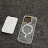 Matte Magnetic Phone Case for iPhone 16 Pro 15 13 14 Pro Max Magsafe Wireless Charge Frosted Back Metal Lens Frame Buttons Cover