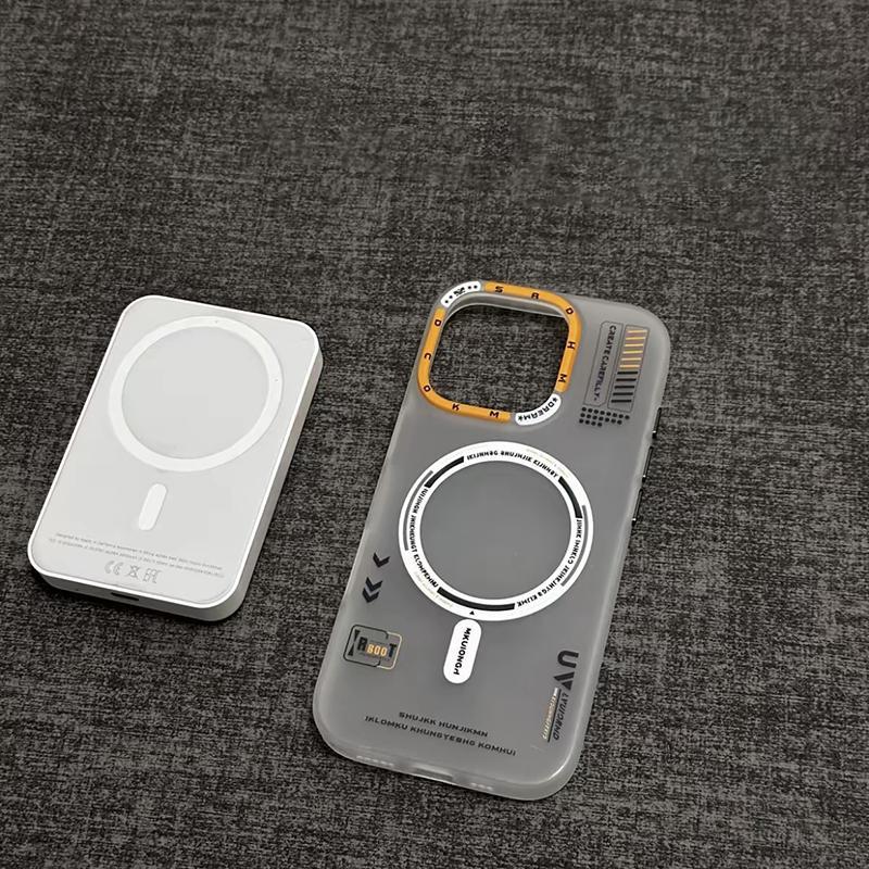 

Матовый Магнитный Чехол для Телефона для iPhone 16 Pro 15 13 14 Pro Max Magsafe Беспроводная Зарядка Матовая Задняя Панель Металлическая Рамка для Камеры Кнопки Чехол For iPhone 16 прозрачный