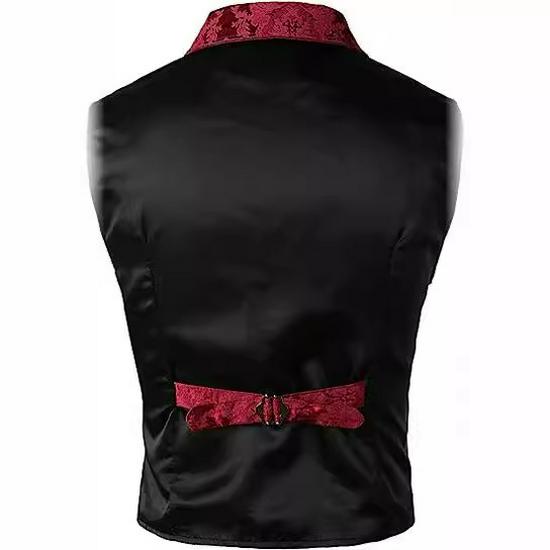 Mittelalterliches Gothic Herrenkostüm lange Weste für Halloween