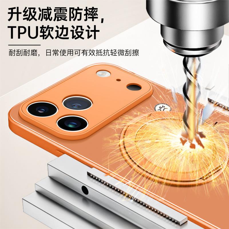 Applicable to Apple 17 mobile phone case, new iPhone17promax protective case 16pro hand rope 14pro bracket 15