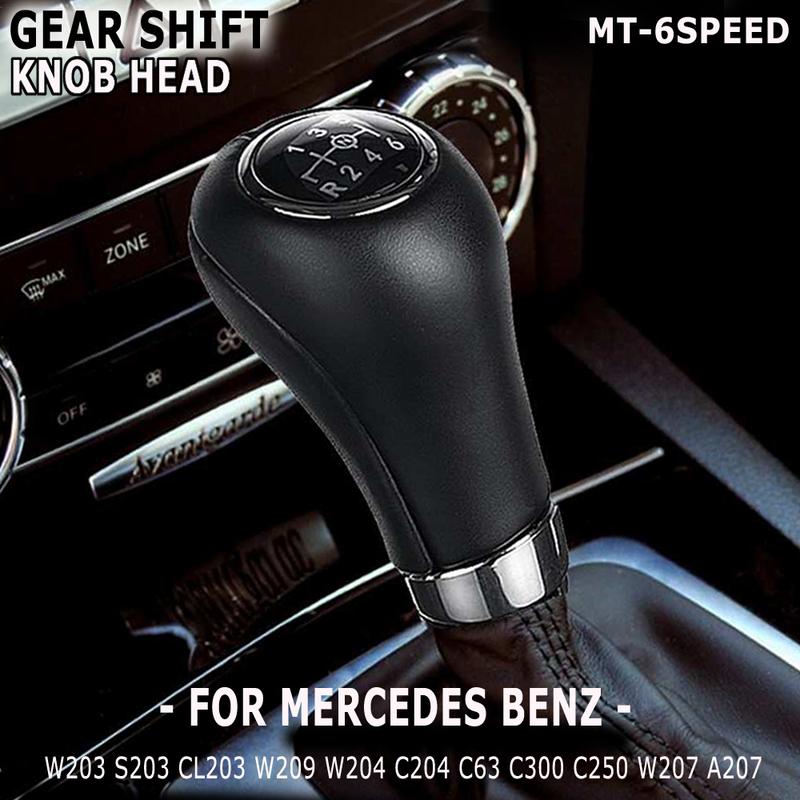 6 Speed Manual 14.5mm Car Gear Shift Knob Shifter Lever for Mercedes Benz W203 S203 CL203 W209 W204 C300 C250 W207 A207
