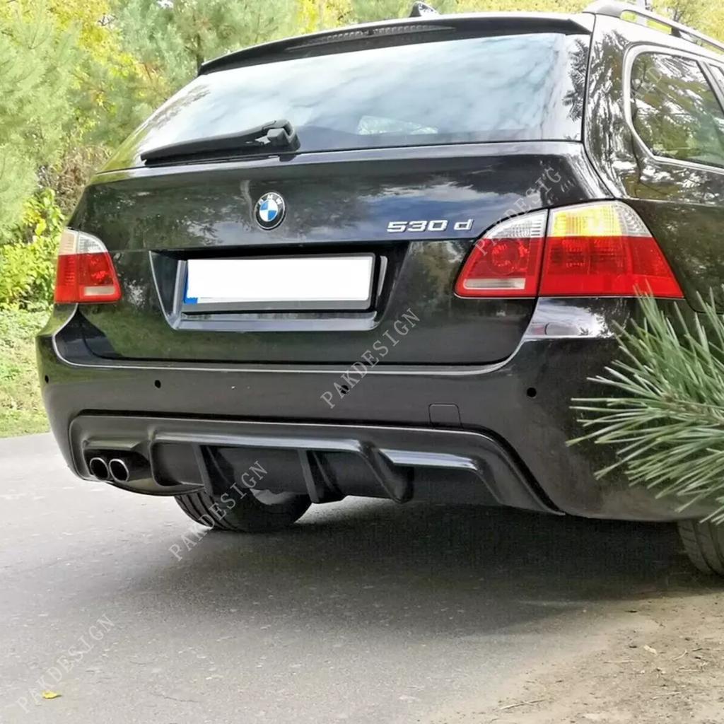 BMW 5 Serisi E60 E61 M Paketi 2004 2005 2006 2007 2008 2009 2010 için MP Tarzı Arka Tampon Ayırıcı Difüzör Plastik Bodykit Tuning