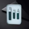 Nail Care Gift Set: Portable Tin Box with Clippers, Scissors, Tweezers, and Ear Spoon