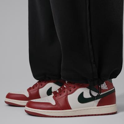 Jordan Flight Fleece Knitted Sweatpants Men's Black/University Red