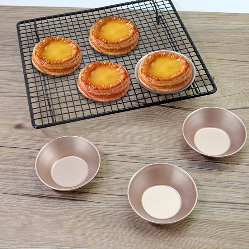 Slippbelegg Mini Paiformer, Egg Tart Form, Sett med 4