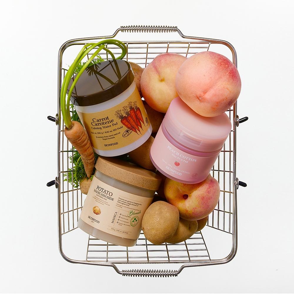    Skinfood [exclusive] Collection Of 11 Skinfood Pad Recipes [soothing] Carrot Pad 60 Sheets  +10 Sheets 