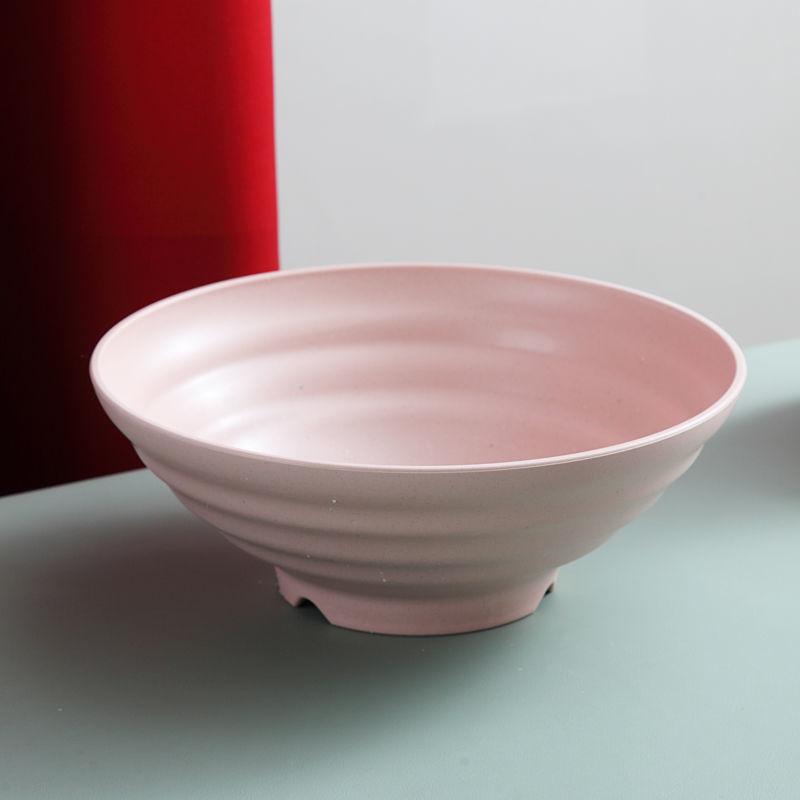 Wheat Straw Tableware Rice Soup Bowl Creative Student Instant Noodles Bowl Household Large Set Plastic Eco Friendly Ramen Bowl