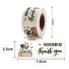 120Pcs Cute Sanrio Kuromi My Melody Stickers Roll Kawaii Cartoon Thank You Sealing Labels Sticker Anime Vinyl Decoration Decals