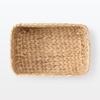 MUJI Rectangular Basket, Medium, 34cm (W) X 23cm (D) X 16cm (H), Water Hyacinth, Item No. 12361091