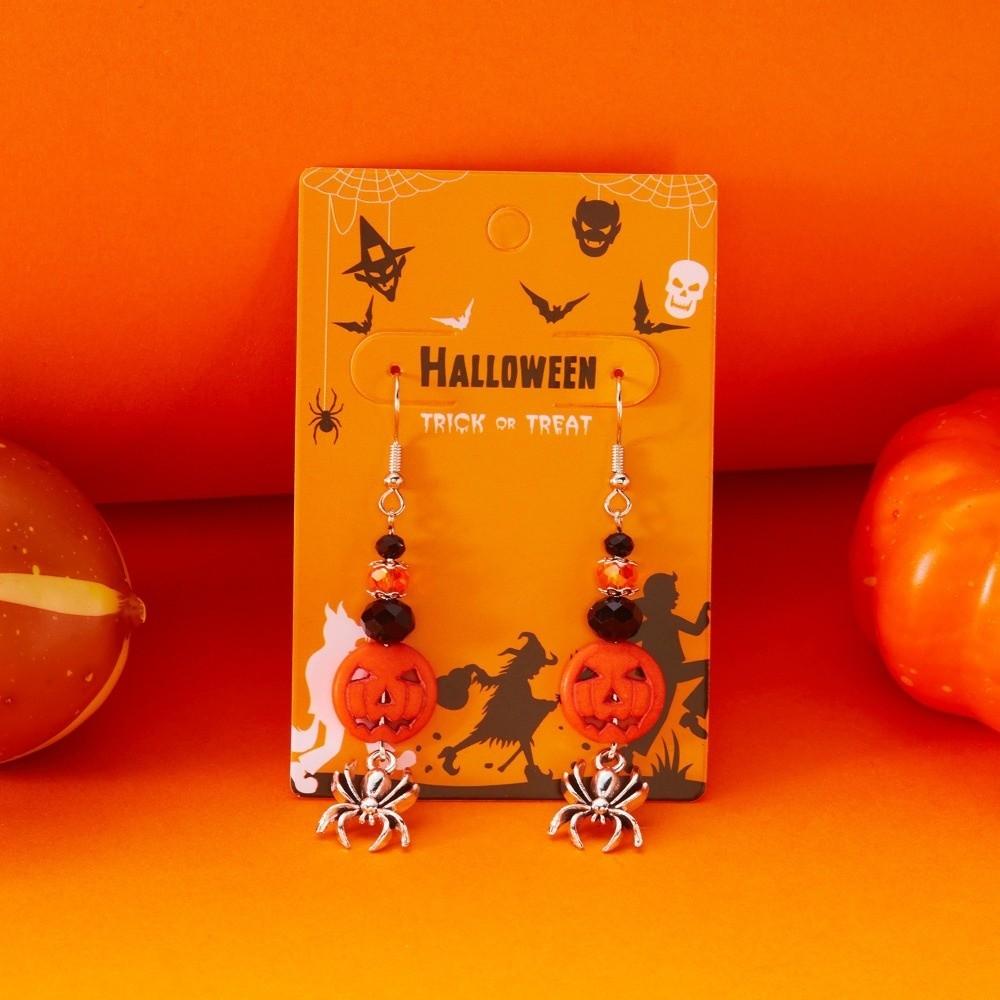 Bat Halloween Earrings Spider Pumpkin Dangle Earrings Creative Ghost Ear Studs  Gift