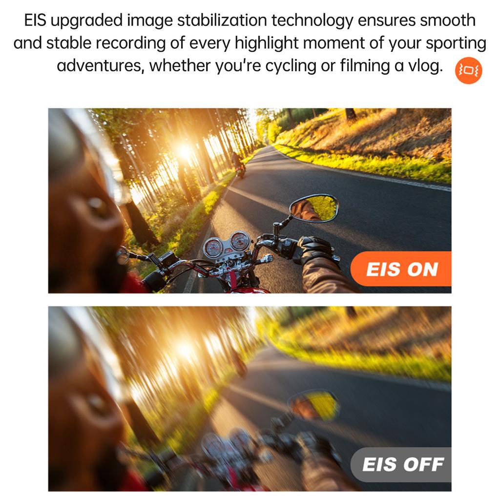 5K WiFi Action Camera 30FPS 2 Inch Touch Screen 170 degrees  Wide Angle 6 Axis Stabilization Underwater Camera with