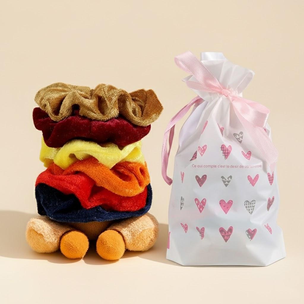 

Soft Velvet Hair Ties 6-50 Pcs Scrunchy Ponytail Holders Durable Hair Accessories for Women and Girls