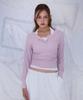 ROSEFRANTZ Eyelet Henley-Neck Long Sleeve [Pink]