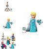 Disney Princess Frozen Minifigure Anna Elsa Olaf With Scepter Lamp High-quality Diy Blocks Kit For Kids