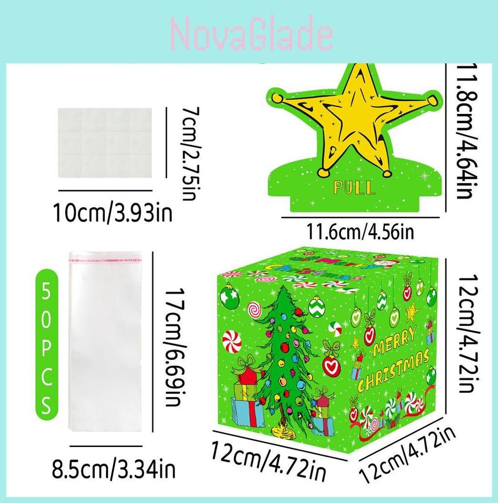 Christmas Star Gift Box With Gold Paper For Holiday Party Decor And Gift Giving