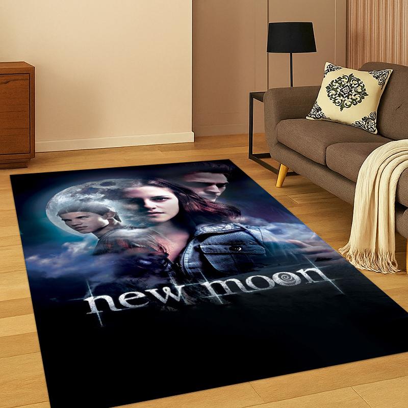 Tappeto Tappeto Saga di Twilight Edward Bella per Camera da Letto Soggiorno Divano Sala Giochi Zerbino Decorazione Casa, Tappeto Area Giochi Bambini Antiscivolo Regalo