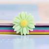 8mm & 13mm Beautifully Colored Flatback Daisy Flower Resin Cabochon Artificial Style for Earring Making or Souvenir Use