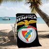 Strandtuch mit Muster von Sport Lisboa e Benfica - weich, saugfähig, maschinenwaschbar, leicht & modern, zum Schwimmen, Reiseutensilien