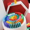 Educational Wooden Domino Set for Kids & Adults - Large Size Building Blocks Toy