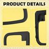 2PCS Inner Door Handle Trim Black for 1996-02 BMW Z3/1992-99 BMW E36 3-Series EA