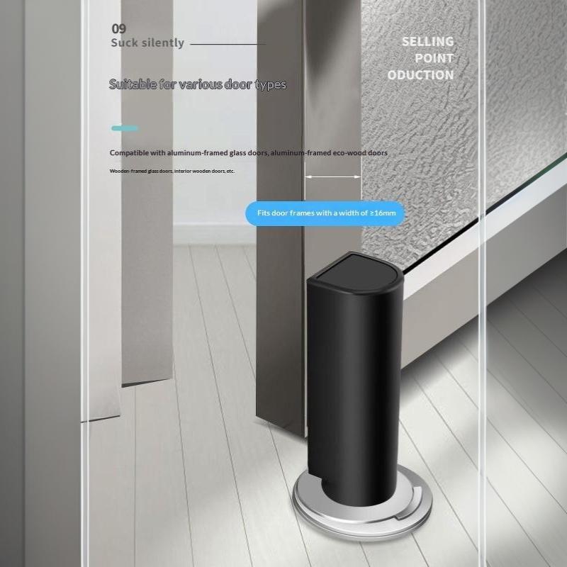 Magnetic Hidden Door Stopper Anti-Fade Paint No Drill Wall Bumper for Home Living Room Furniture Protector