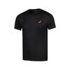 Asics Night Glow Series Logo Comfortable Breathable Moisture Wicking Short Sleeve T-Shirt Men Tops Black 2011C738-001