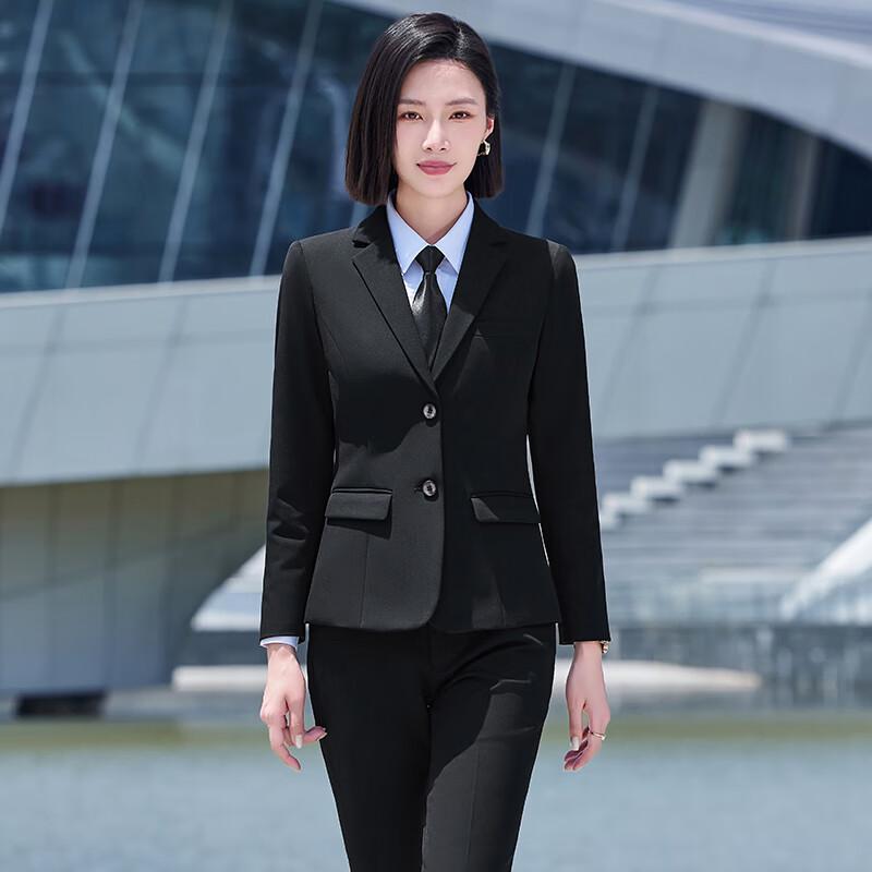 Trolman Women s Fall/Winter Thick Business Two-Piece Suit XL