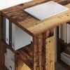 Vintage Wood Desk with Shelf 90 X 50 X 75 Cm Engineered Wood