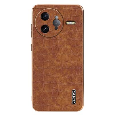AZNS For Xiaomi Poco F7 Ultra 5G/Redmi K80 Pro 5G Case Electroplating Crocodile Texture PU+TPU Phone Cover