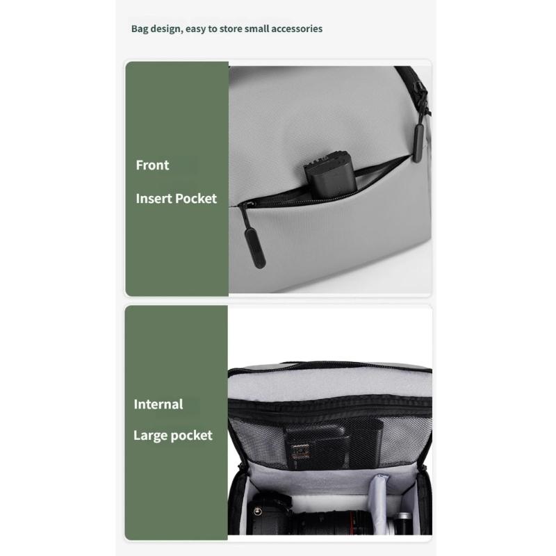 Bolsa de Câmera Impermeável Leve Para Câmeras DSLR Proteções e Alça de Ombro Ergonômica