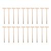 20 Pz Mini Rastrello in Legno per Giardino Zen a 4 Denti a Forma di T Accessori per Giardino Zen per Arredamento Casa Ufficio