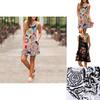 Women's Summer Boho Floral Tank Dress With Comfortable Loose Fit For Casual Beach Outings