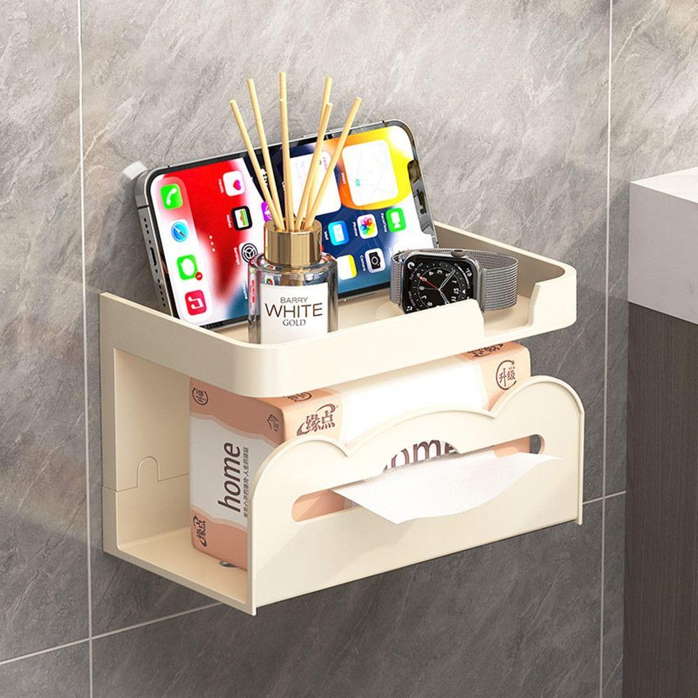 Kreative Moderne Taschentuchhalter Regale Wandmontiert Multifunktions Telefon Organisator Halter Modischer Toilettenpapierhalter