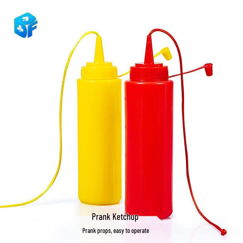 Prank Ketchup Toy: Fake Tomato-Shaped Stress Relief Bottle