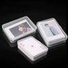 Durable Large Capacity Card Storage Box with Lid Multifunctional Transparent Plastic Box Dustproof Cards Storage Container