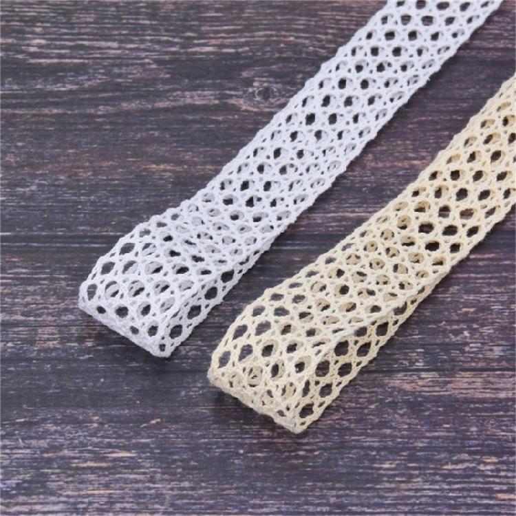 Hollow Out Ribbon Vintage Cotton Lace Ribbon for Gift Package Wrapping,Crafts