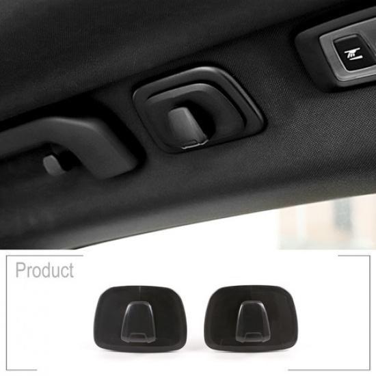 Black Inner Car Roof Hooks Cover Trim For Volvo V90 S90 XC40 XC60 XC90 2016-