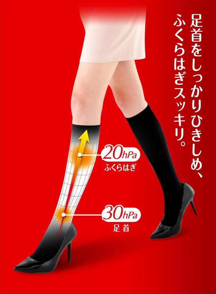 Slim Walk Beautiful Leg Black Compression Socks Socks, M-L Size, (SLIM WALK, socks, ML)
