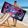 Name Custom Horror Themed Print Beach Towel, Large Soft Quick Dry Towel for Beach Camping Swimming