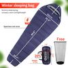Outdoor Winter 3 Season Mummy Adult Sleeping Bag DUCK Down Filling Waterproof Windproof 0-5C Customizable Color & Logo Nylon