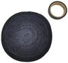 Phalatina Thin Fiber Grip Tape 10 for and with End Holds Approximately 15 Wraps Towel, Meters, Badminton, Tennis, Squash, Tape, (Black)