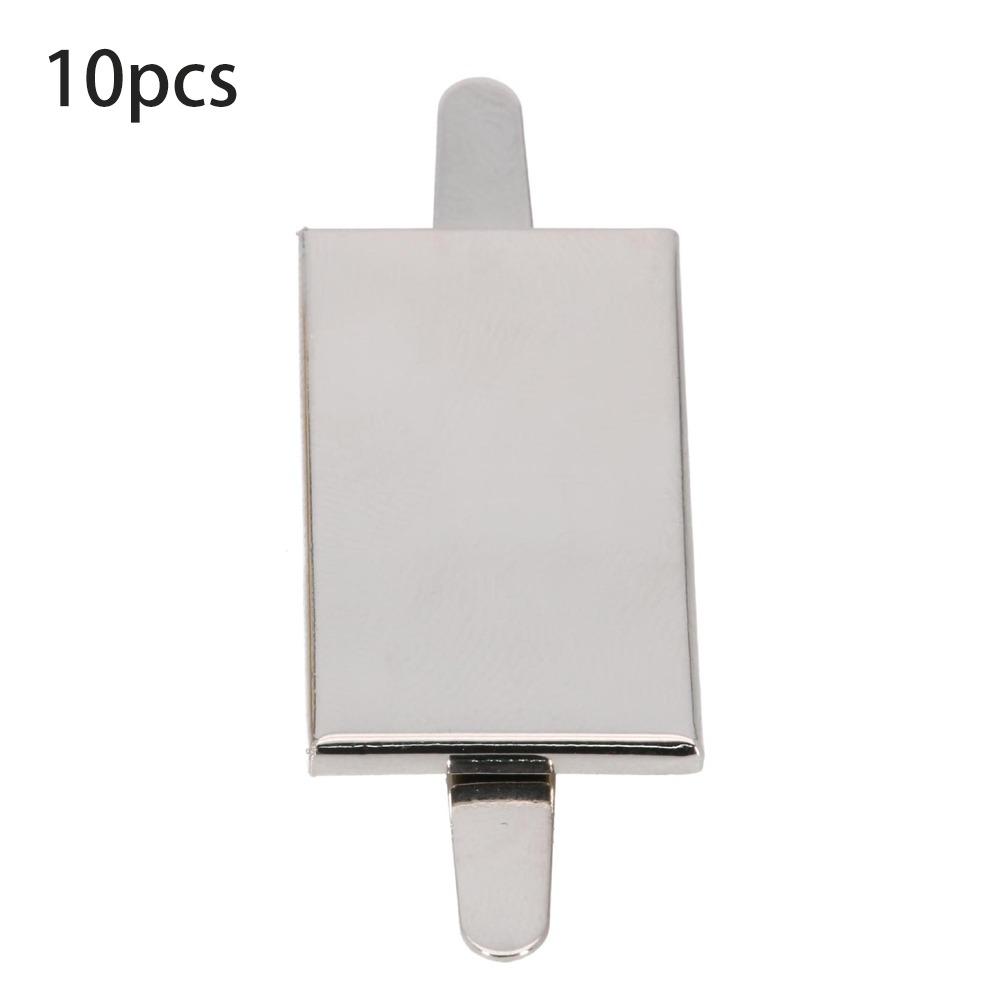 10pcs Rectangle Metal Blank Stamping Tags Personalized Logo Labels Bags Label Marker  Leathercraft 3