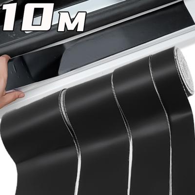 10/7/5/3cm Car Sticker Matte Black Vinyl Wrap Film Car Modification Film Car Interior Decorative Stripe Color Changing Film Tape