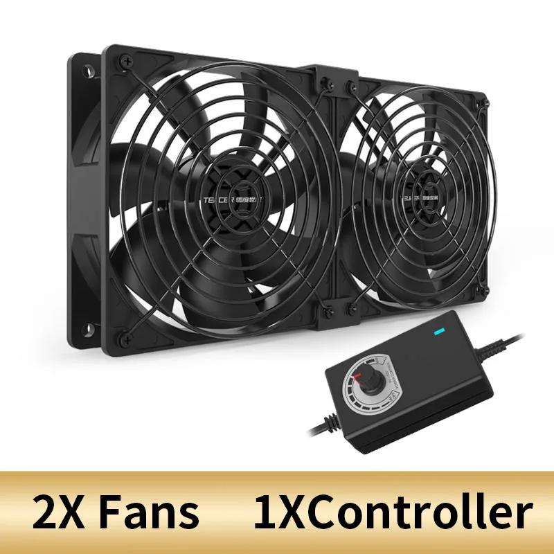 12cm High Speed Large Air Volume 3000 RPM Btc Mining Machine Workstation Cabinet 12v Fan Server Case Cooling System Fan Kit