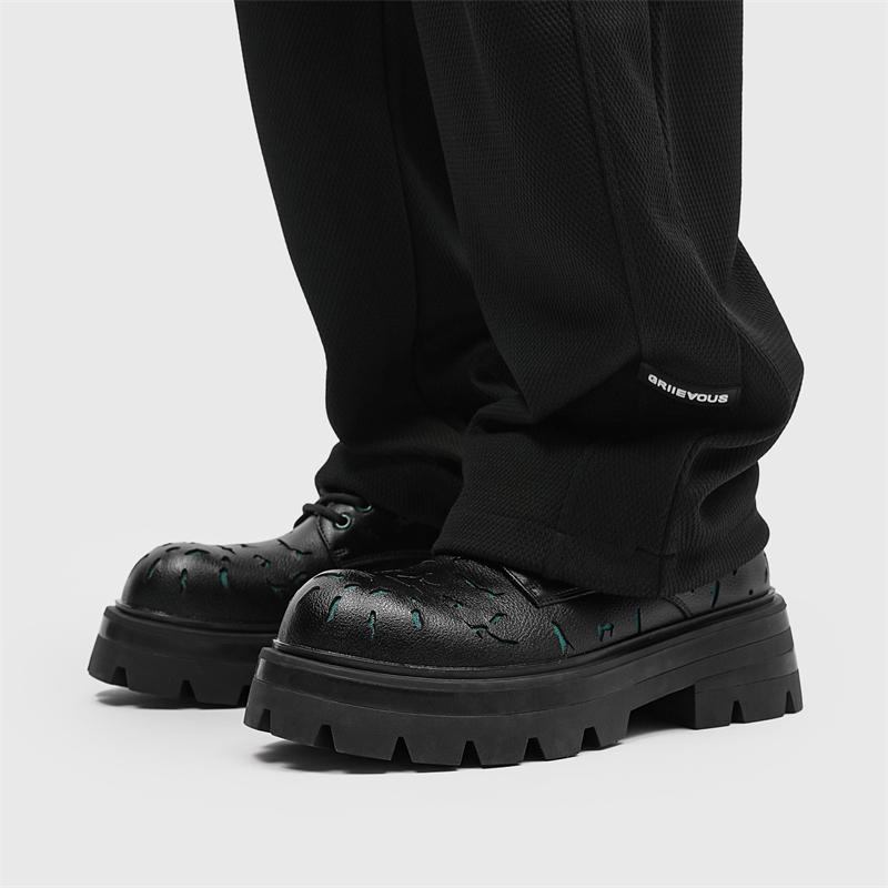 2024 New Men Genuine Leather Loafers Thick Bottom Antiskid Fashion High Quality Casual Business Shoes Handmade Men Dress Shoes