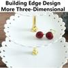 3 Layer Cake Stand Fruit Plate Tray Snack Plate Display Birthday Wedding Party Dessert Creative Petal Fruit Tray Display Shelf