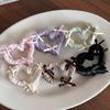 Korean Ribbon Bow Hair Claw Clips Temperament Elegant Hairpin Women Princess Headdress Fashion Grab Clip Female Hair Accessories