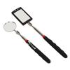 2pcs 360 Swivel Inspection Mirror Square Mirror LED Lighted Mirror  Small Parts Observation